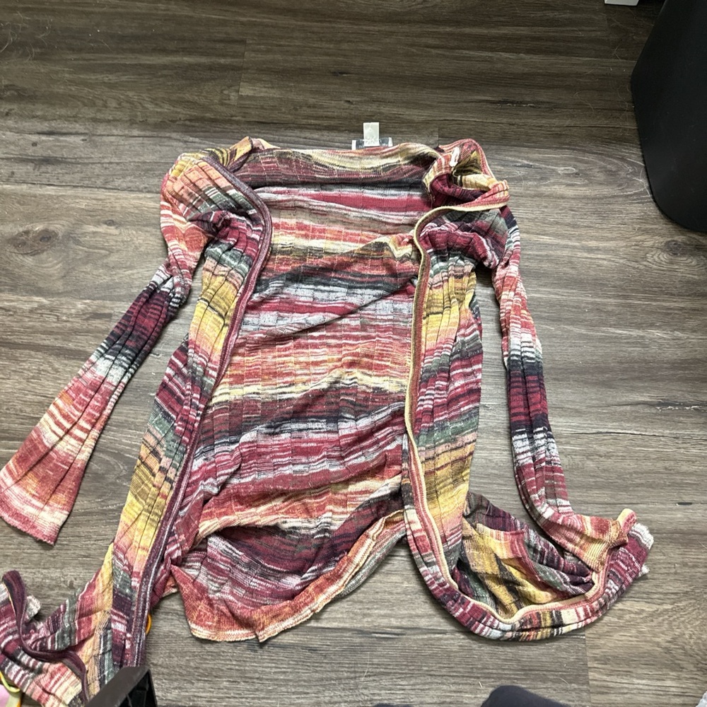 Christopher & Banks Plaid Knit Cardigan